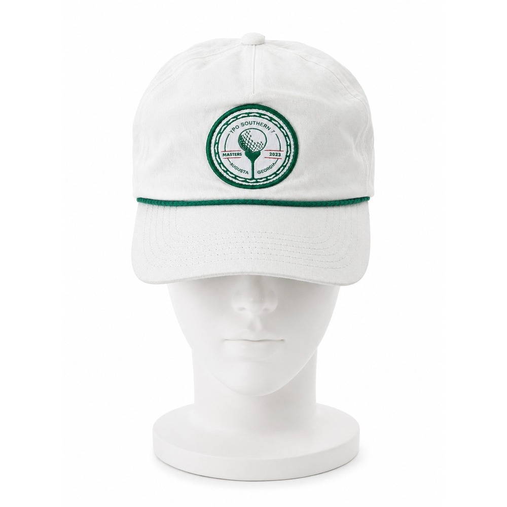 YPO Southern 7 Masters 2023 Augusta‎ Georgia Golf Rope Hat White Adjustable